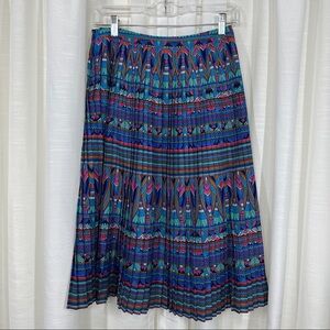 Vintage Alexander Art Deco pleated midi skirt